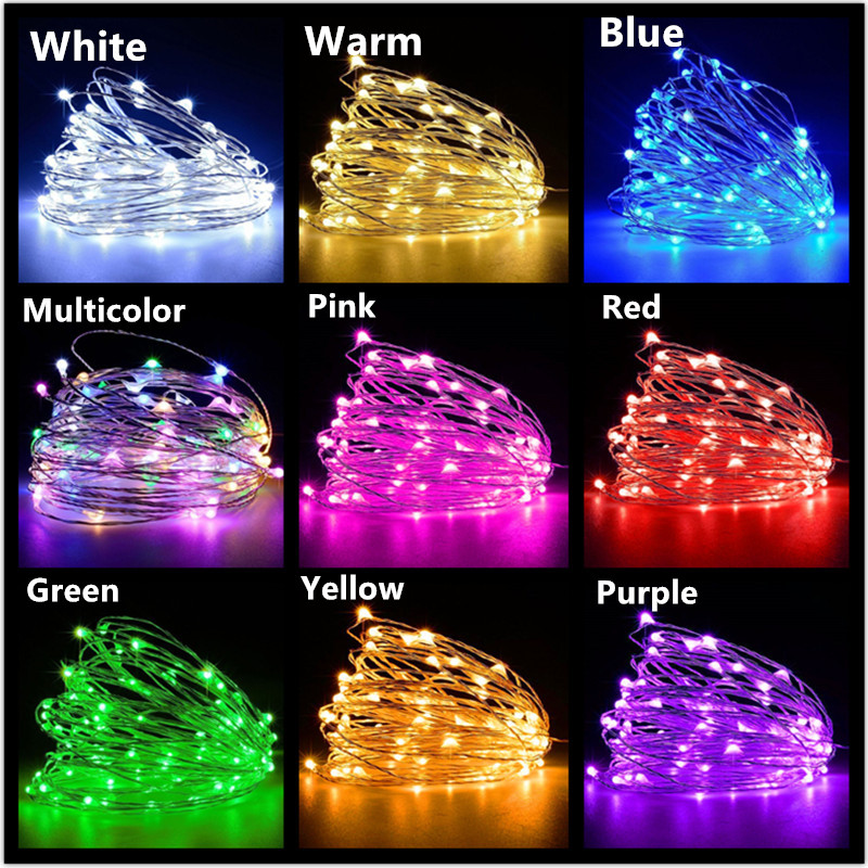 Copper Wire Roll - Guirlande lumineuse LED en fil de